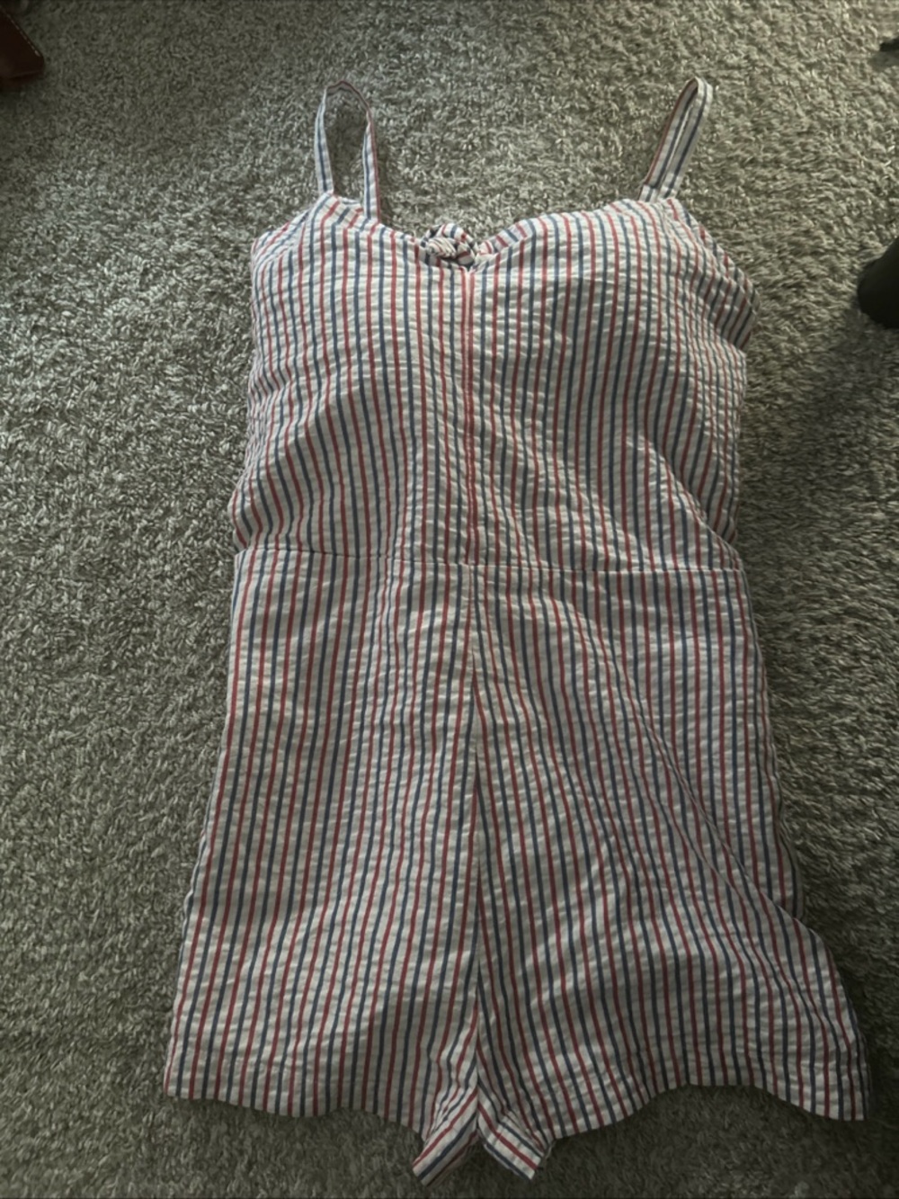 Vineyard Vines sz 16 Romper Red White Blue Striped Memorial Day July 4th